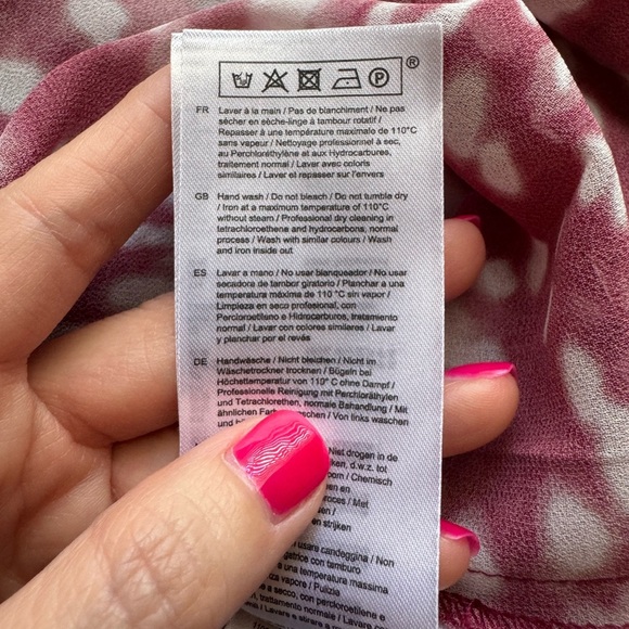 Maje Rivole Imprime Asymmetrical Midi Dress Size Small - Picture 12 of 13